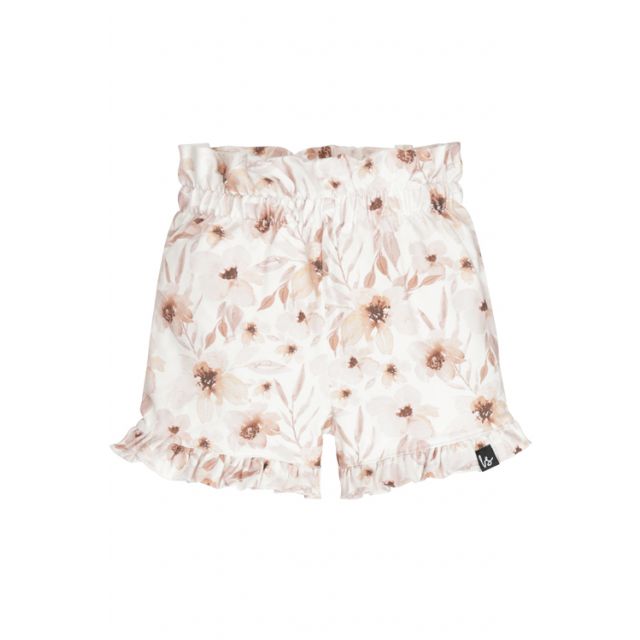 Double ruffle short flowers elle cream