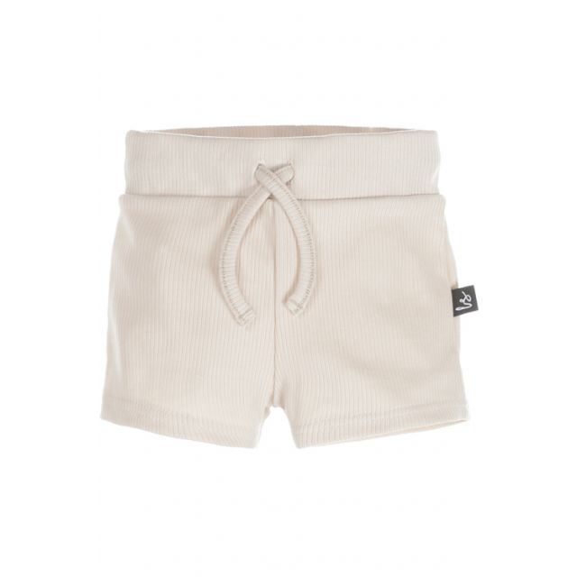 Rib jersey short sand