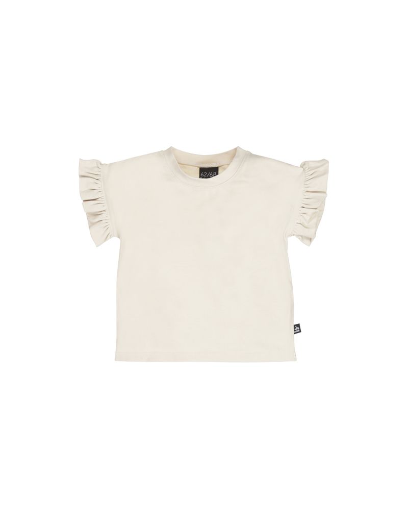 Butterfly t-shirt irregular champagne