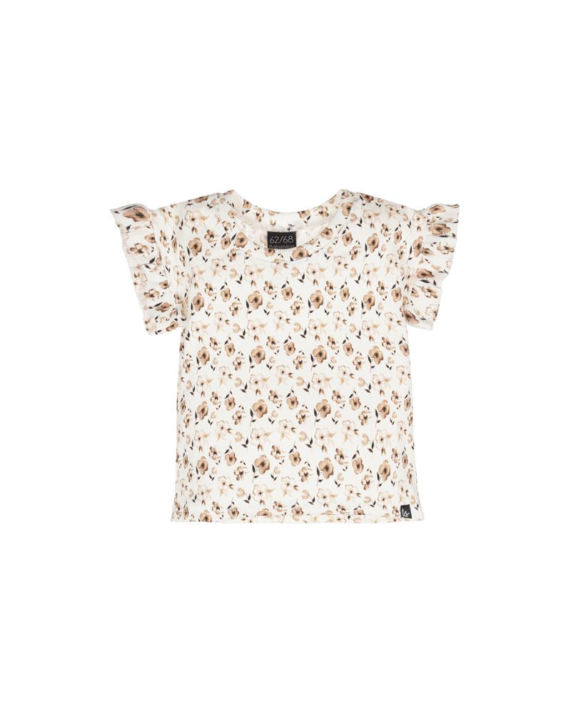 Butterfly t-shirt rib flowers