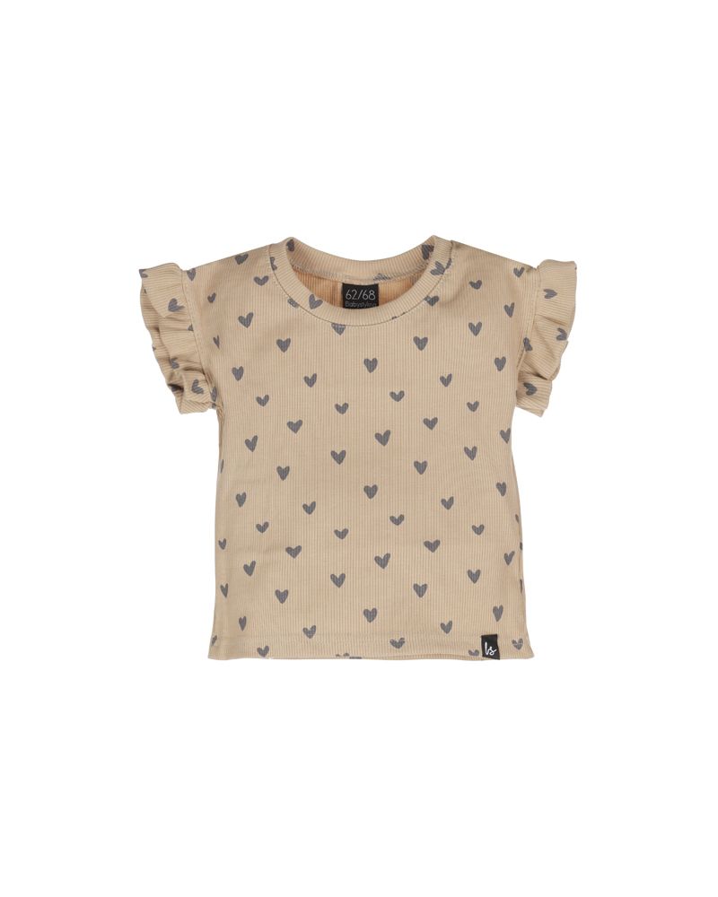 Butterfly t-shirt rib hartjes