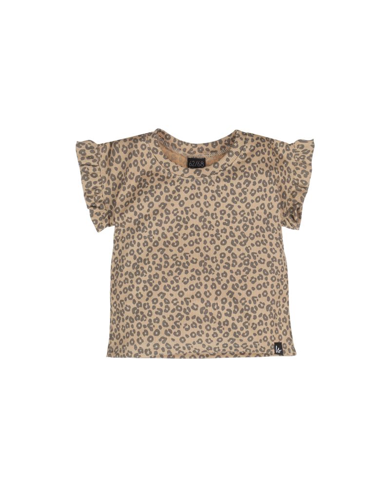 Butterfly t-shirt rib leopard