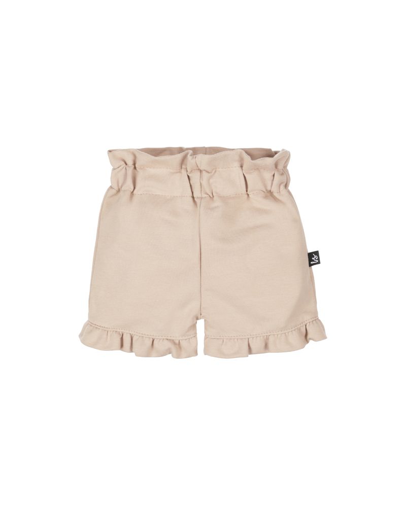 Double ruffle short (soft beige)