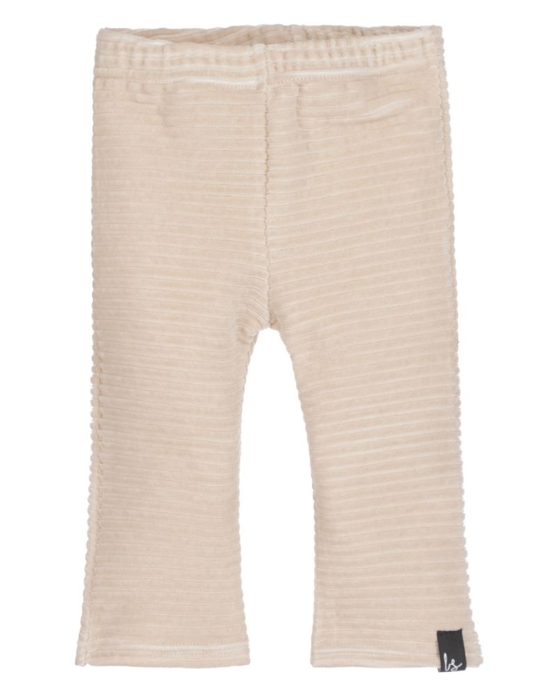Flared pants corduroy sand