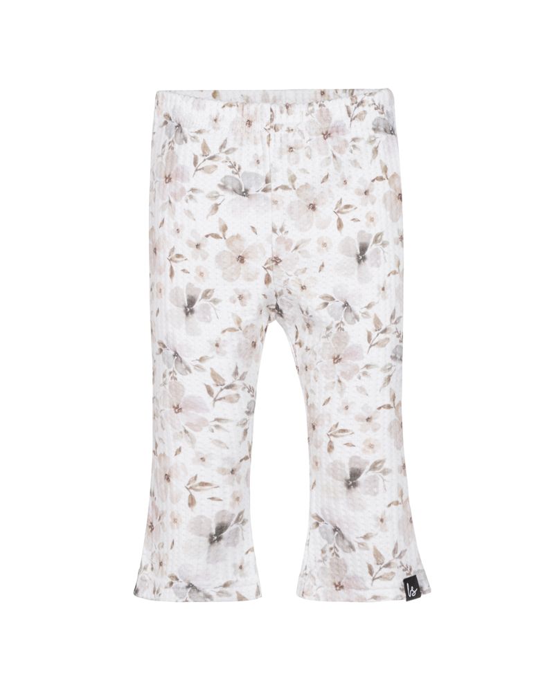 Flared pants soft flowers