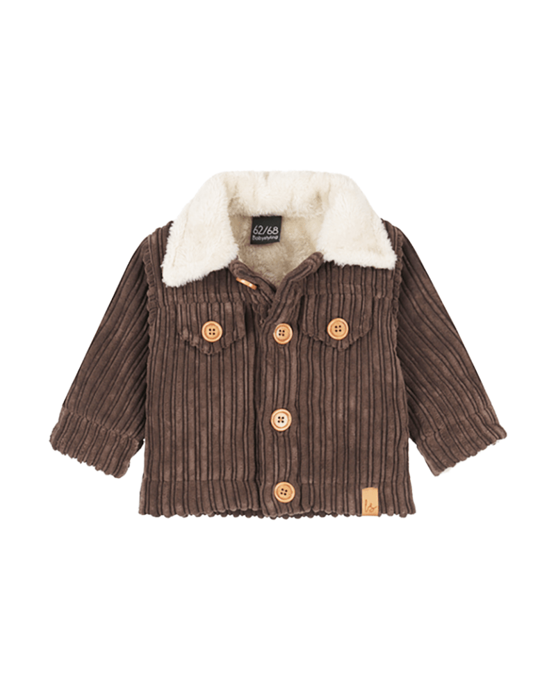 Jacket rib (gevoerd) brown