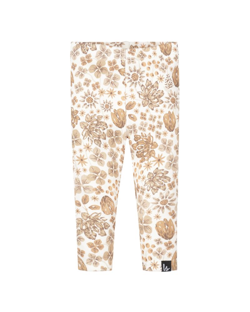 Legging ivy flowers rib