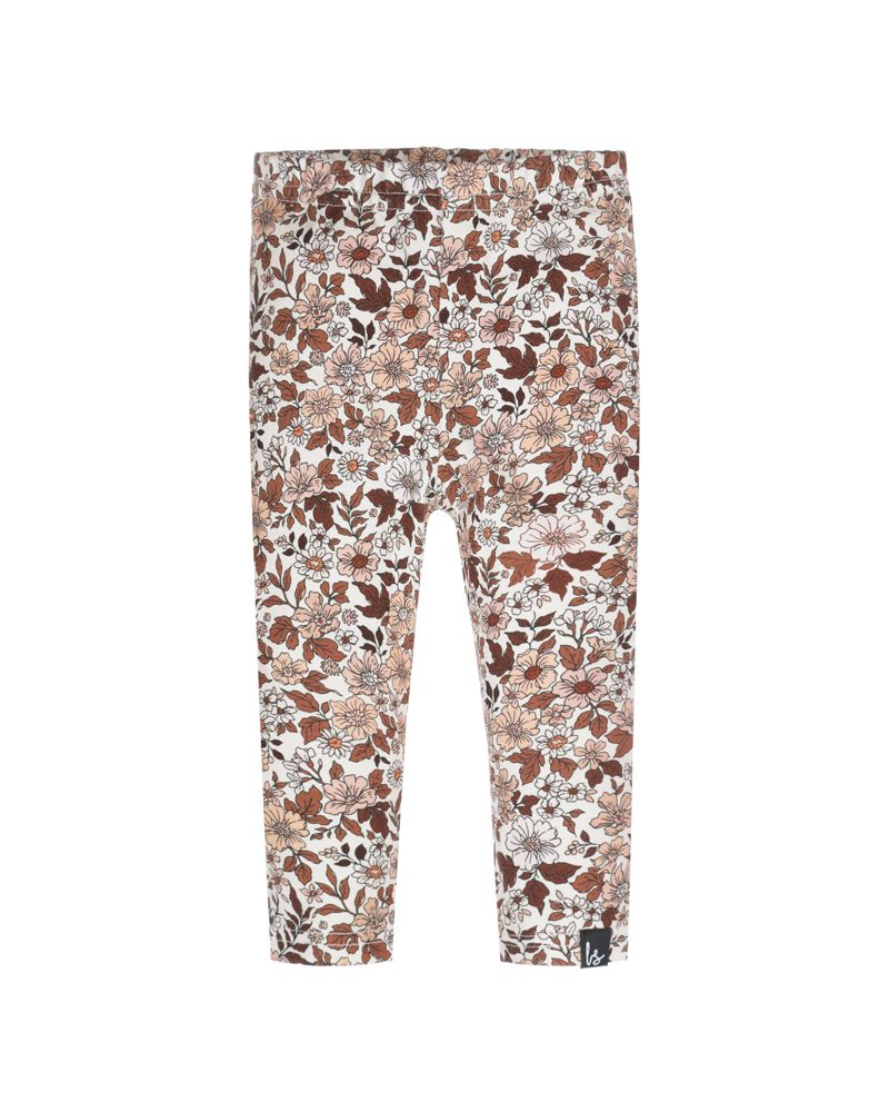 Legging spring blossom cacao nude