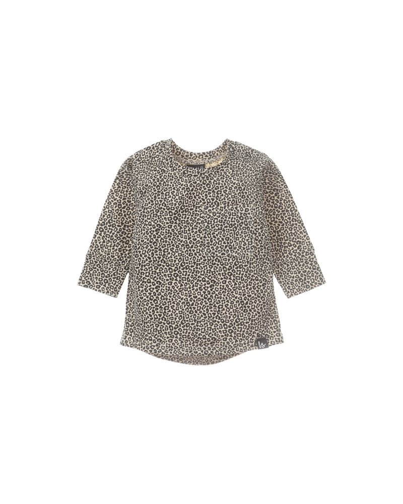 Longsleeve small pocket (luipaard)