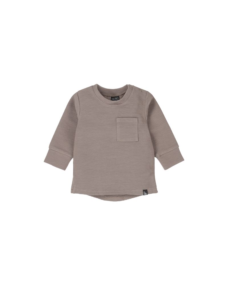 Longsleeve small pocket rib (light oak)