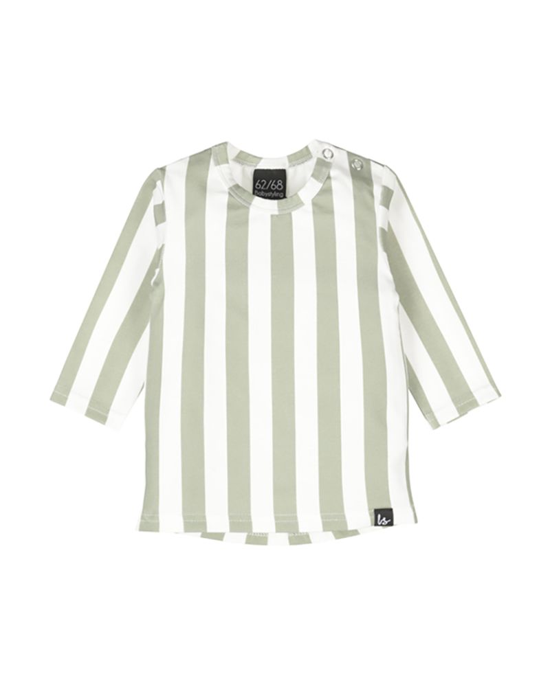 Longsleeve vertical stripes green