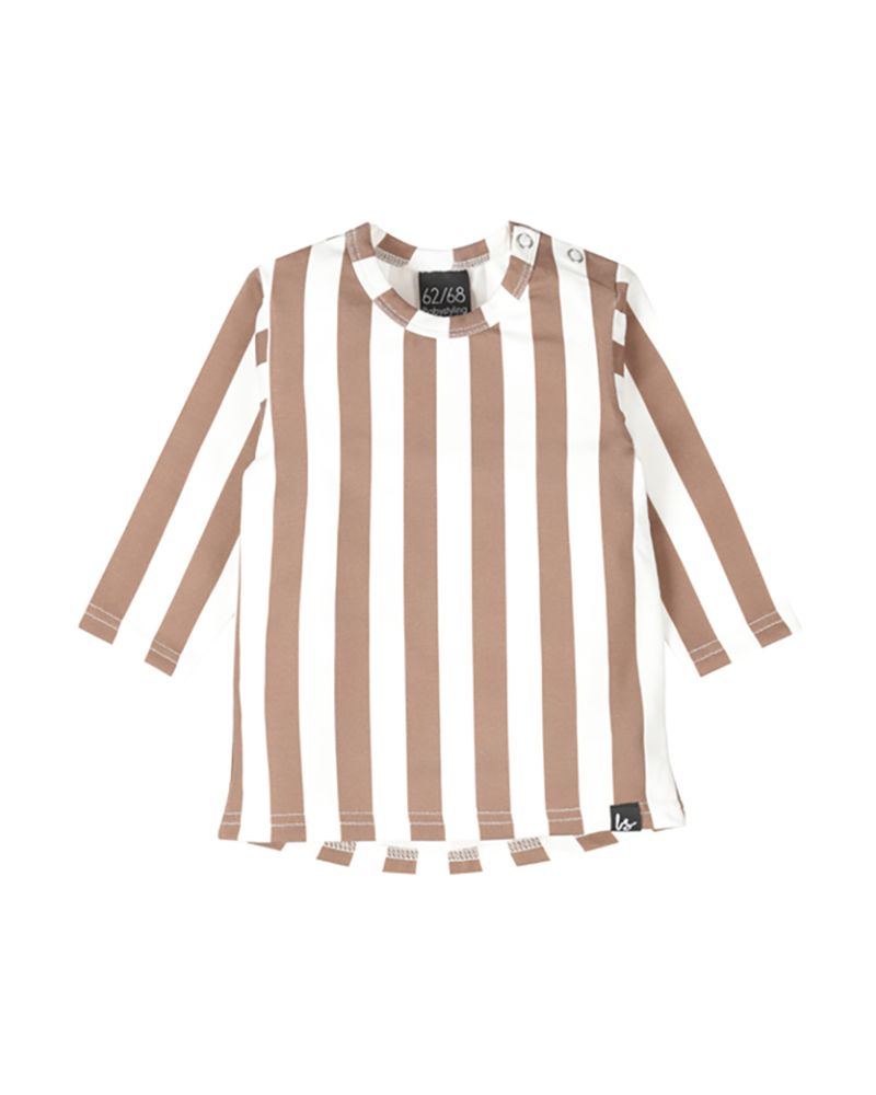 Longsleeve vertical stripes roest