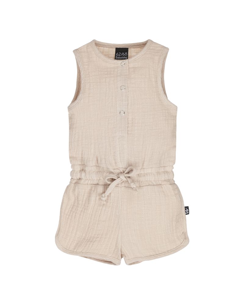 Muslin jumpsuit sand