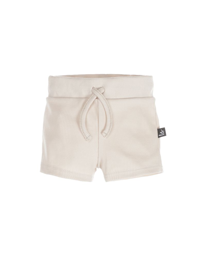 Rib jersey short sand