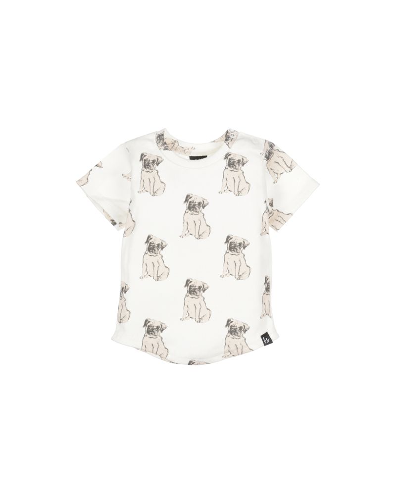 Rib jersey t-shirt hondjes