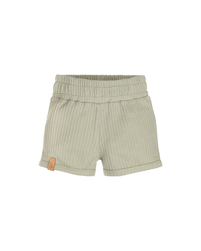Soft wafel short dark green