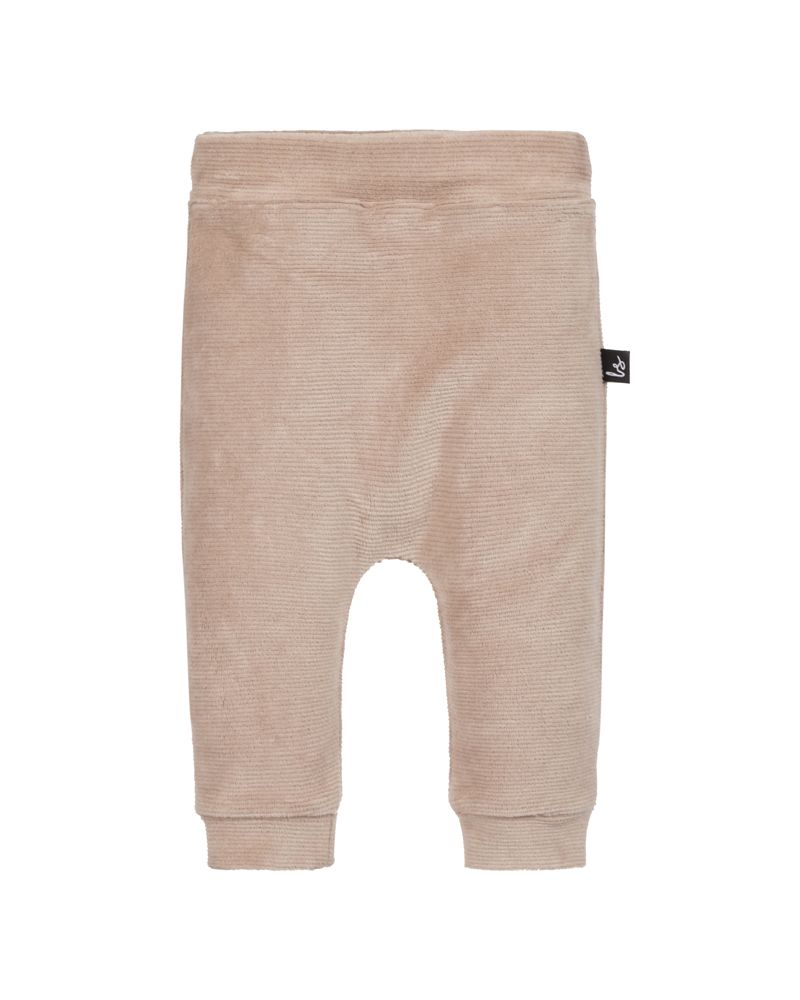 Soft rib broekje taupe