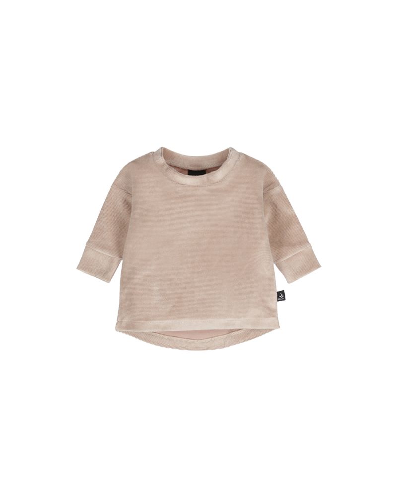 Soft rib sweater beige