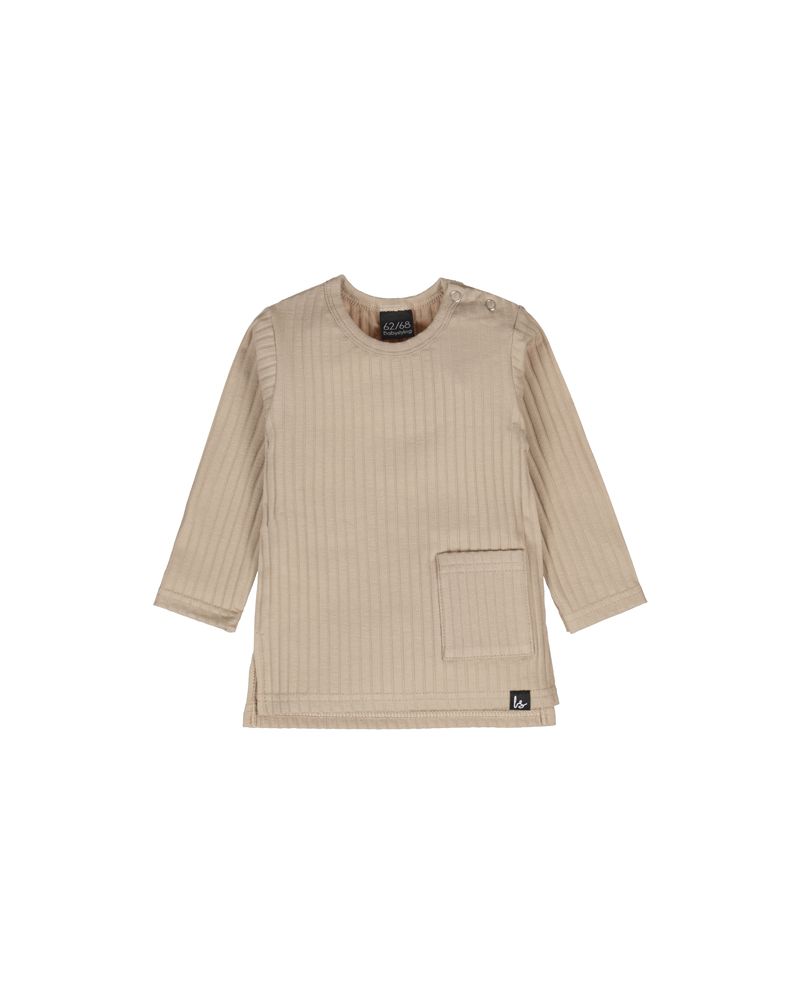 Split longsleeve groovy rib (beige)