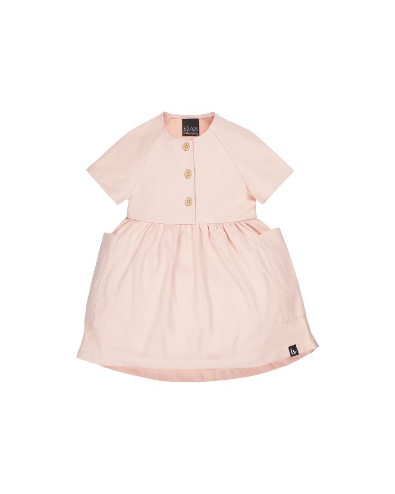 Button summerdress (oudroze) 