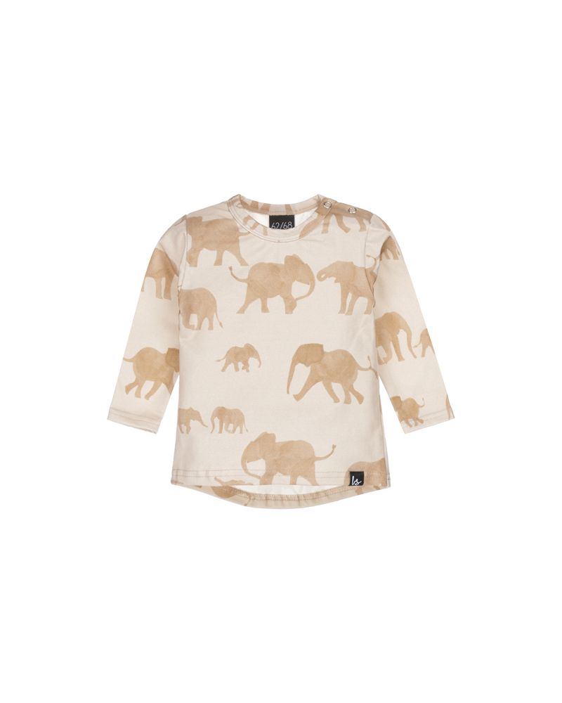 Elephant longsleeve sand/camel (rounded back) 