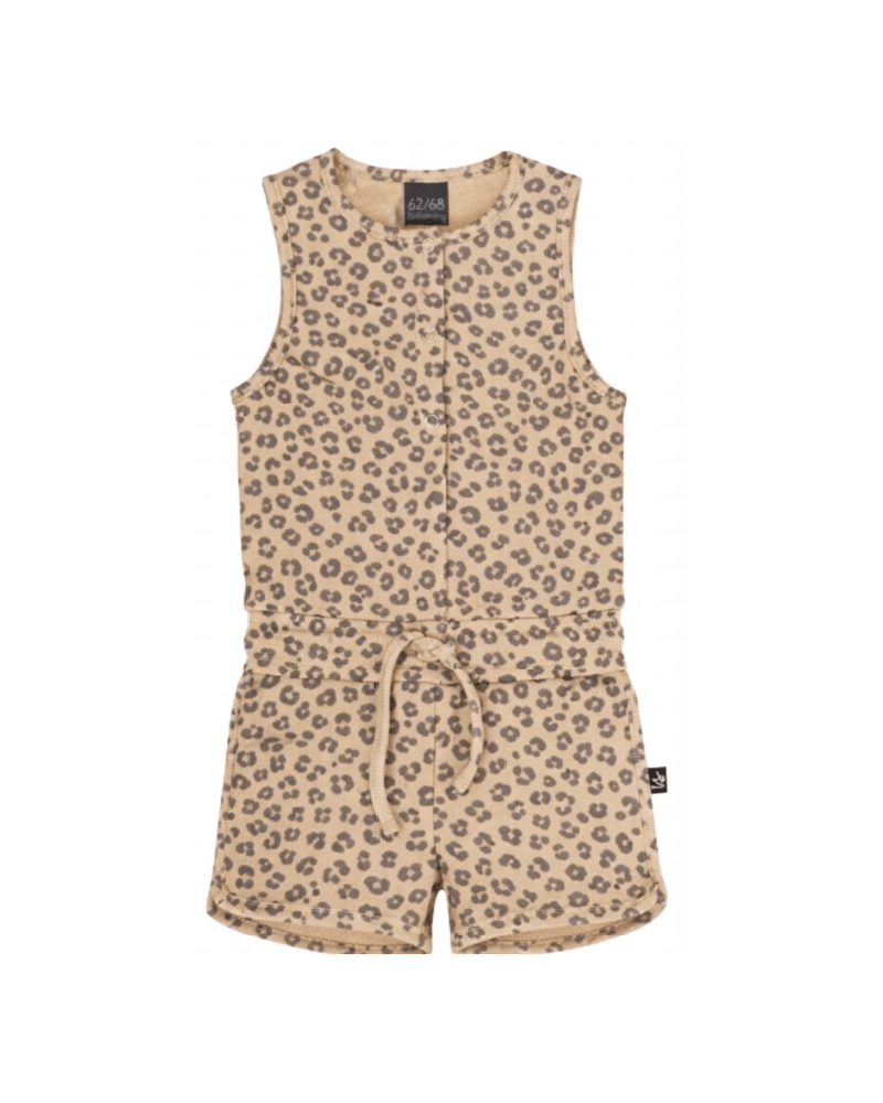 Jumpsuit leopard rib