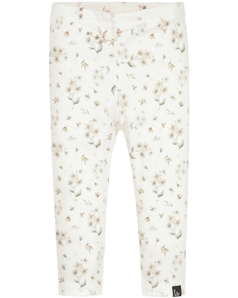 Legging cream flowers